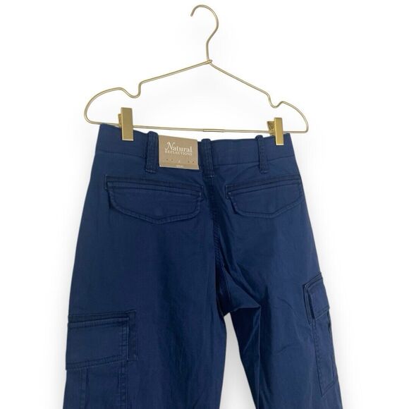 Natural Reflections Size 2 Navy Blue CARGO Pants Cotton Polyester Spandex WP57 - Picture 9 of 11
